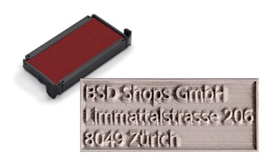 Ersatzplatte inkl. Stempelkissen trodat printy 4910