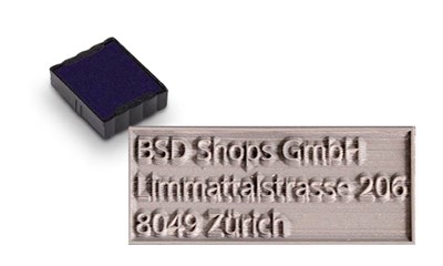 Ersatzplatte inkl. Stempelkissen trodat printy 4922