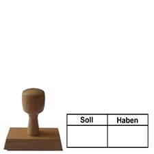 Buchhaltungsstempel 1 - Holzstempel