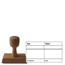 Buchhaltungsstempel 2 - Holzstempel