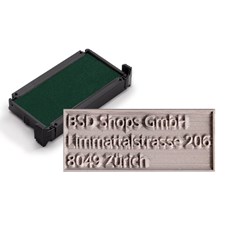 Ersatzplatte inkl. Stempelkissen Grün trodat printy 4911