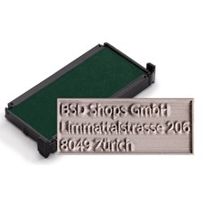 Ersatzplatte inkl. Stempelkissen Grün trodat printy 4913