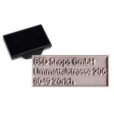 Ersatzplatte inkl. Stempelkissen Schwarz für trodat professional 5204