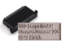Ersatzplatte inkl. Stempelkissen Schwarz trodat printy 4911