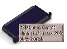 Ersatzplatte inkl. Stempelkissen Blau für trodat printy 4913