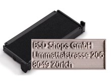 Ersatzplatte inkl. Stempelkissen Schwarz für trodat printy 4913