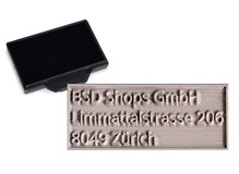Ersatzplatte inkl. Stempelkissen Schwarz für trodat professional 5204
